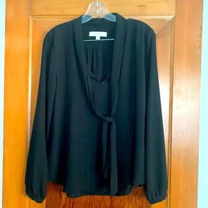 LOFT Tie Front Blouse